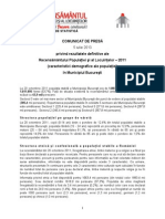 Comunicat de Presa - Municipiul Bucuresti-Rezultate Definitive Rpl2011 PDF