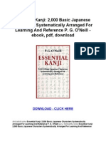 Essential Kanji: 2,000 Basic Japanese Characters Systematically Arranged For Learning and Reference P. G. O'Neill Ebook, PDF, Download