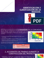 Identificación y Clasificación de 10 Riesgos