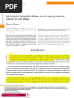 Texto 3 Marques, E. (2013). Intervenção Comunitária Através Da Arte Com Pessoas Em Situação de Sem- Abrigo-1