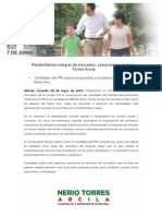 08-05-2015 Rehabilitación Integral de Mercados, Compromiso de Nerio Torres Arcila