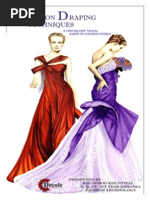 Fashion Draping Techniques Seam Sewing Skirt