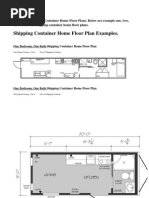 Intermodal Shipping Container Home Floor Plans