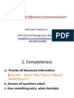 Principles of EffectiveCommunicationBCA2014