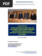 MANCOMUNIDAD REGIONAL DE LOS ANDES, Evento de Pressentación Institucional.pdf