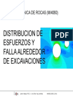 Distribución de Esfuerzos y Falla Alrededor de Excavaciones