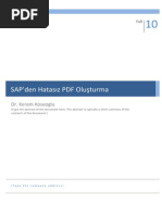 SAP Lokal Yazicidan PDF Oluşturma