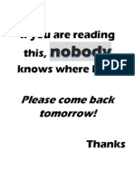 If You Are Reading This