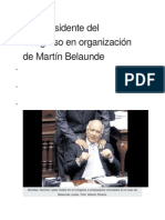 Vicepresidente Del Congreso en Organización de Martín Belaunde