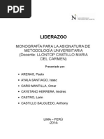 Monografia Liderazgo