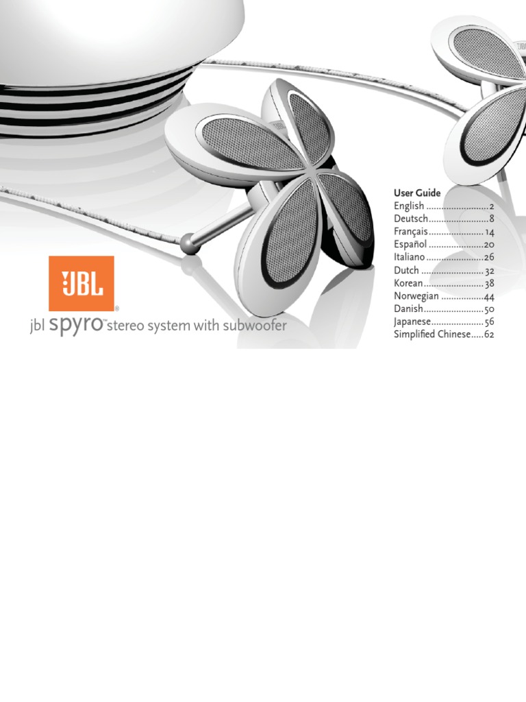 Paire D'enceintes Satellites JBL Spyro (gauche Et Droite) Avec Fil, Fonctionnement OK