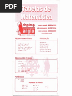 tabela matemática - anglo