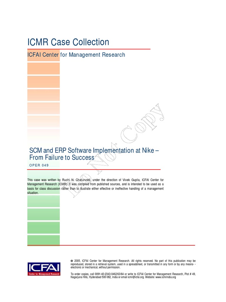 nike supply chain management