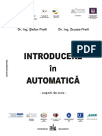 Introducere in Automatica. Suport de Curs