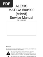 Alesis Matica 500 900 Service