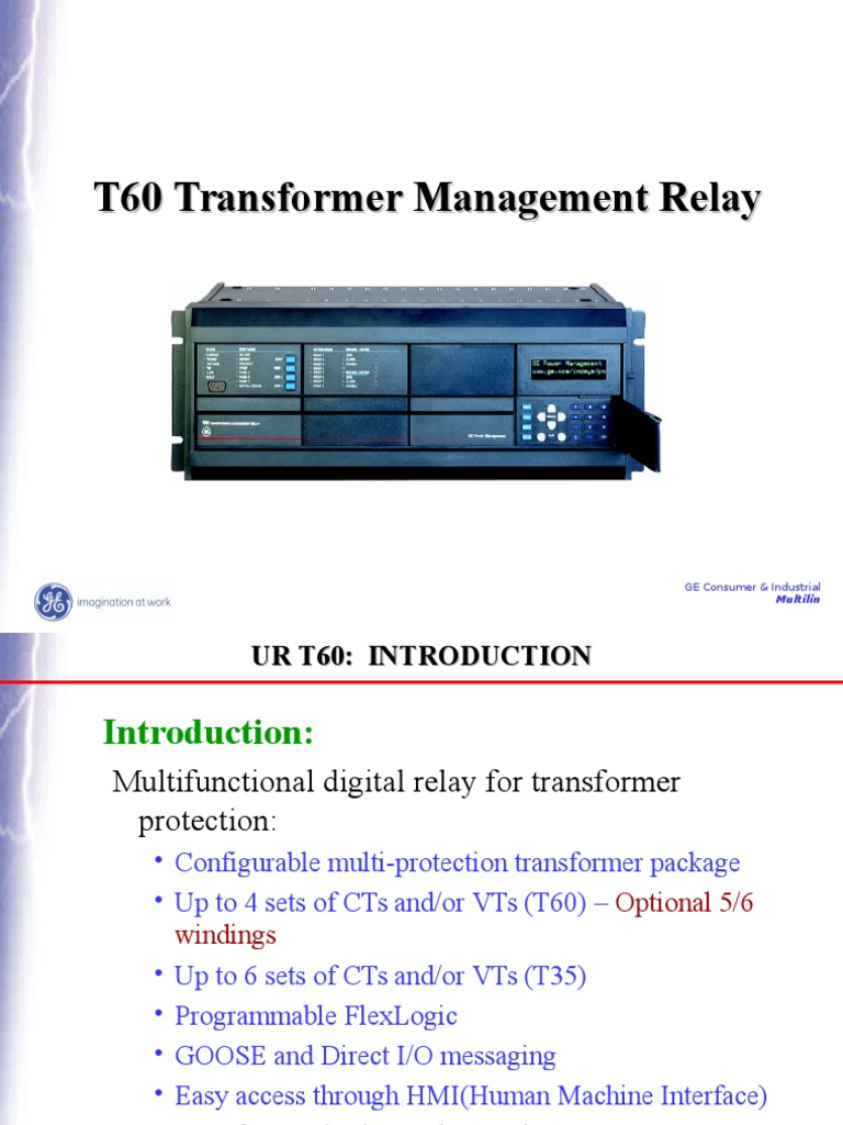 T60 Transformer Management Relay A Comprehensive Guide to Configuring