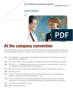At The Company Convention: Read and Listen To The Dialogue, Then Test Your Comprehension
