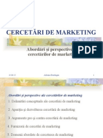 Tema 4. Cercetari de Marketing