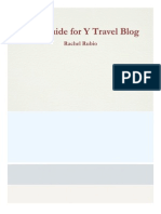 Style Guide For y Travel Blog