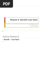 Module 8 Benefit Cost Ratio