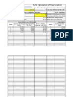 Auto Calculation of Depreciation: By: E-Mail