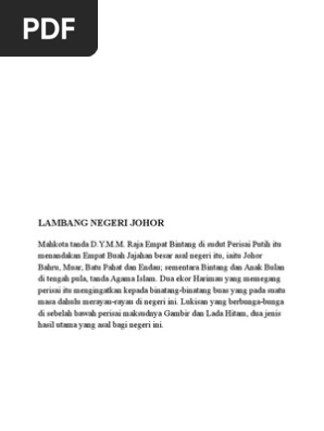 Lambang Negeri Johor  PDF