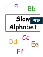 Slow Alphabet by Barbara Milne