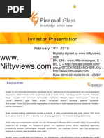 Download Piramal Glass Analyst Ppt by Niftyviews SN26864428 doc pdf