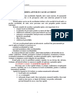 Primul Ajutor | PDF