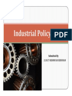 Industrial Policy: Submitted by 212027 Reshmi Raveendran