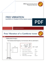 Free Vibration of A Cantilever Tower 2P