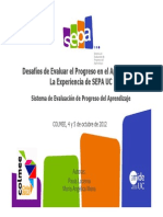 Desafíos de Evaluar El Progreso en El Aprendizaje