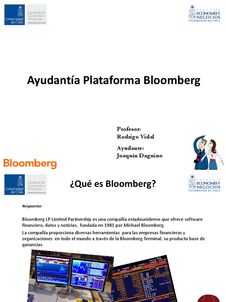 Guía de Uso de la Plataforma Bloomberg | PDF | Bloomberg LP | Microsoft ...