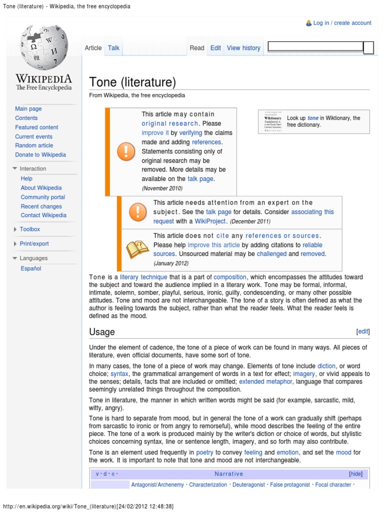 Academic tone examples picture
