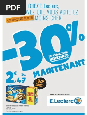 Catalogue Leclerc Hypermarches France Du 10 06 Au 06 15 Magasin Paris 30 De Reduction Immediate Pdf