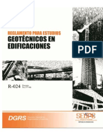 Reglamento Estudios Geotecnicos