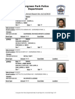 Evergreen Park Arrests, June 5-June 14, 2015