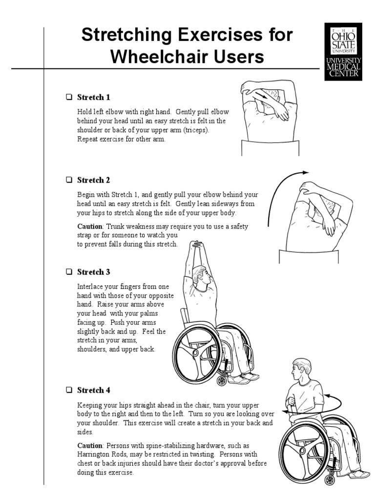 Wheelchair Stretches Download Free PDF Elbow Wheelchair