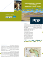 Cartilla: Experiencias Locales y Ancestrales Como Estrategia de Adaptación Al Cambio Climático