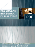 Hak Kebebasan Bersuara Di Malaysia