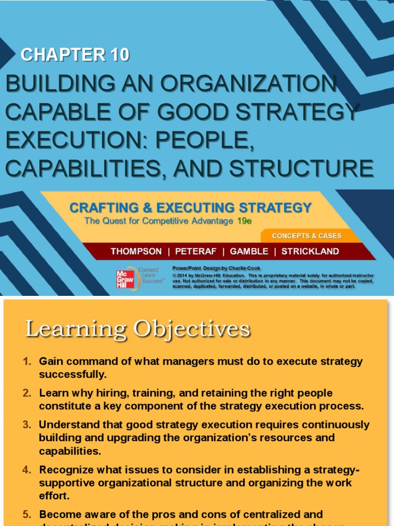 Strategy Execution: Building Capabilities | PDF | Organizational ...