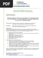 Calibração CVT Honda FIT