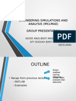 Engineering Simulations and Analysis (M51Mae) Group Presentation