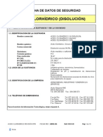 Hoja de Seguridad en Acido Clorhidrico PDF