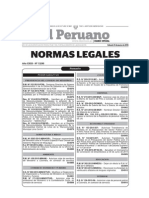 Resoluciones ministeriales y otros documentos oficiales del gobierno peruano del 13 de junio de 2015