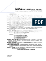 Resoluciones Directorales Esfap 2010 Nº 01 .......,Arsenio
