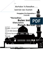 Pamplet Ramadhan 2015