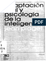 Jean Piaget-Adaptación Vital y Psicología de La Inteligencia (1979)