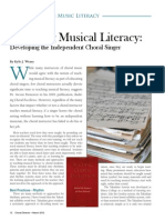 Teaching Music Literacy - Developing The Independent Choral Singer (Choral Director Magazine)