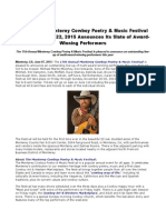 17th Annual Monterey Cowboy Poetry & Music Festival